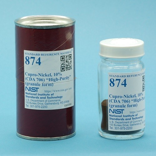 SRM 874 銅鎳，10%(CDA 706)“高純度”標準品