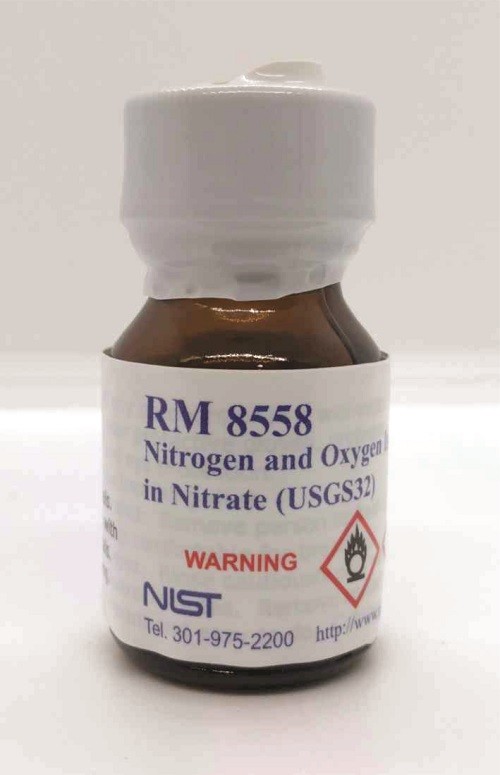 RM 8558 硝酸鹽中的USGS 32氮氧同位素標準品